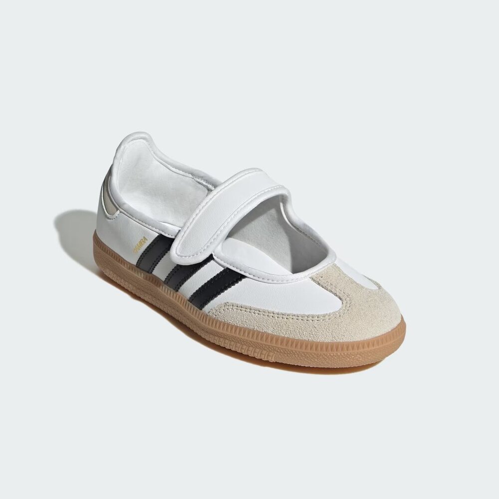 Adidas Kids Samba White and Black Shoes